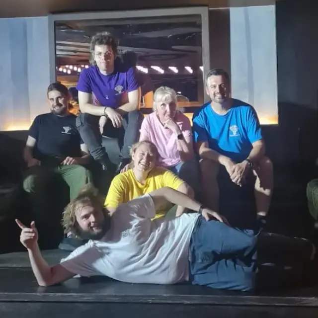 Performing improv comedy at the Edinburgh Fringe